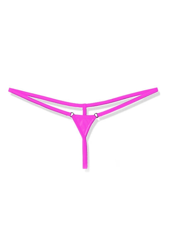Bikini Women's Underwear G String Thongs Sexy Thongs Underwear Stretchable Tight Pink Loop Ornamental Chain Plus Size Panties,Free Size