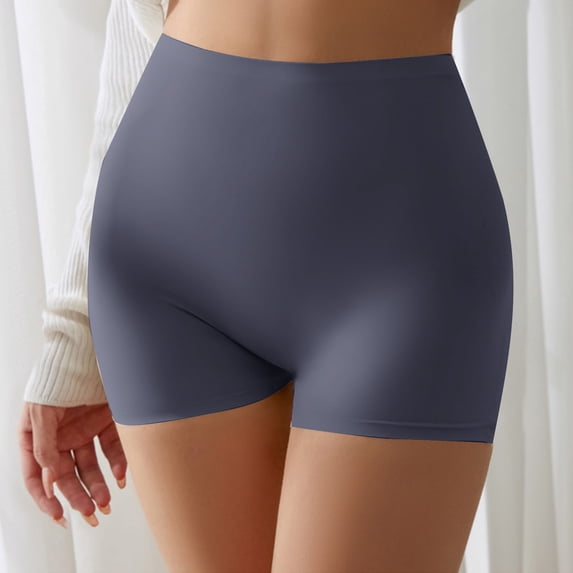 Blmnix Boy Shorts Underwear Womens Breathable Underwear Tummy Control Seamless Panty Patch Blue Plus Size Underwear