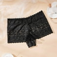 thumbnail image 1 of Blmnix Boyshort Women Panties Hipster Panties Plus Size Briefs Lace Panties Black Sexy Panties for Women,XXXXL, 1 of 5