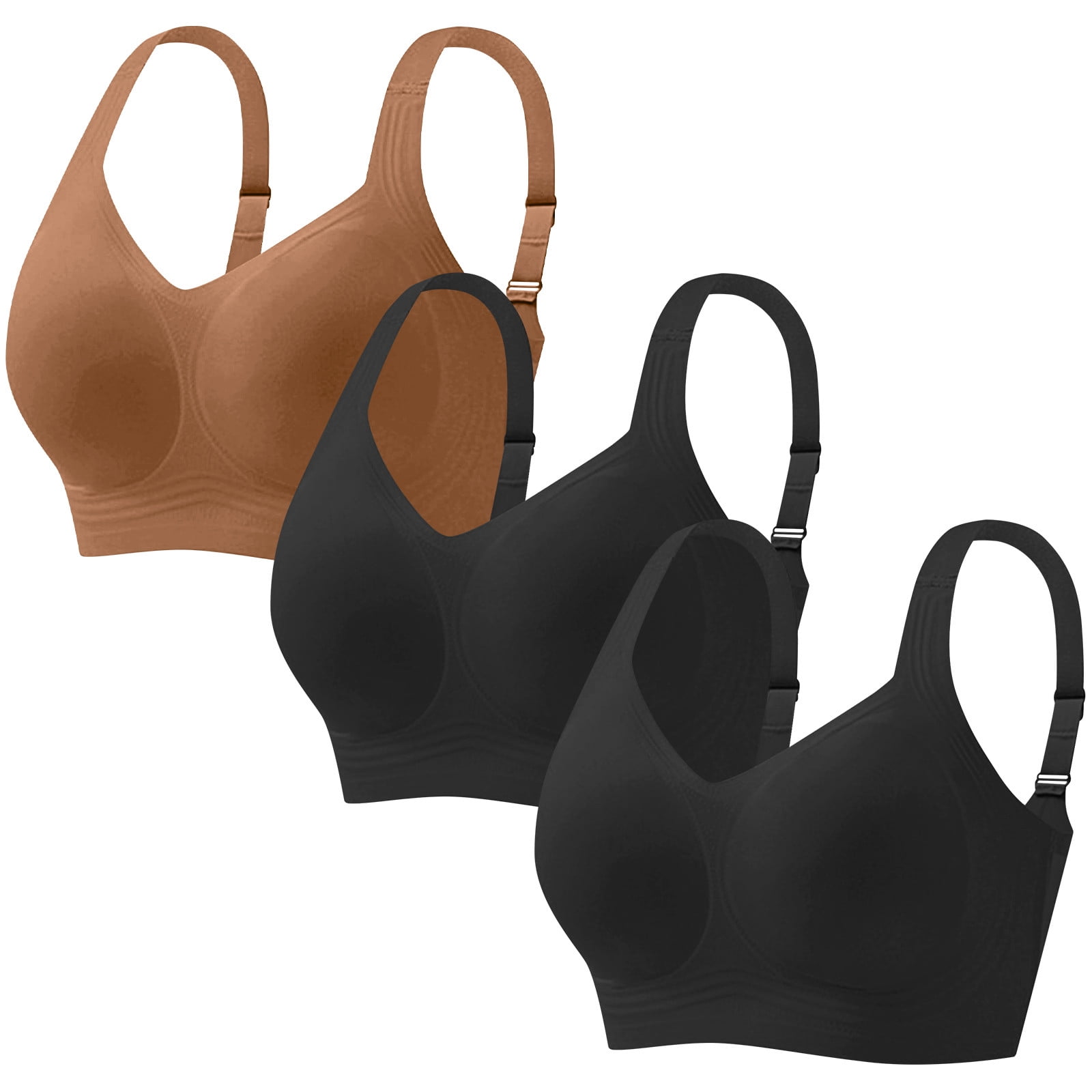 Blmnix Bra for Women Full Coverage Bras Seamless Bras Large Bust Bra ...