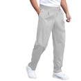 thumbnail image 1 of Blmnix Business Casual Pants Mens Pants Chinos Low Waisted Baggy Dress Pants Pants Gray Long Straight-Leg Mens Summer Pants,XXL, 1 of 9