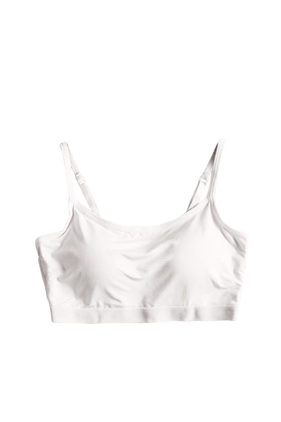 Cami Women Bras Cotton Bras High Support Bra Bralette White Spaghetti Straps Comfortable Bras for Women