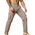 thumbnail image 1 of Blmnix Cargo Pants for Men Carpenter Pants Low Waisted Baggy Work Pants Jeans Slim Straight Yellow Full Mens Pants Casual,M, 1 of 6