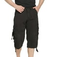 thumbnail image 1 of Blmnix Cargo Shorts Mens Shorts Bike Shorts Bermuda Short Black Low with Pockets Cotton Shorts Men,M, 1 of 5