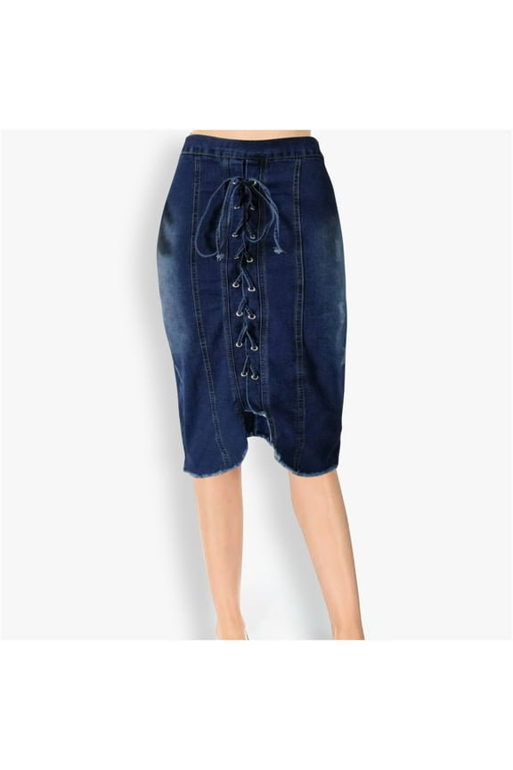 Cargo Skirts for Women Trendy Plus Size Denim Skirt Skirts Blue Wind Resistant Mid-Length Slip Skirt for Women,L