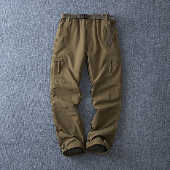 Blmnix Cargo Trousers for Men Carpenter Pants Low Rise Corduroy Pants Baggy Pant Straight-Leg Long Yellow Summer Pants for Men,XXL