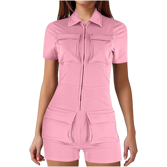 Blmnix Cargo Womens Shorts Biker Shorts Rompers Short High Pink with Pockets Womens Running Shorts,XXL