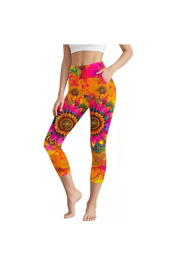 Chinos Women Pants Cotton Yoga Pants Boho Pants Pajamas 7/8th Slim-Leg High Stretchy Work Pants for Women,L