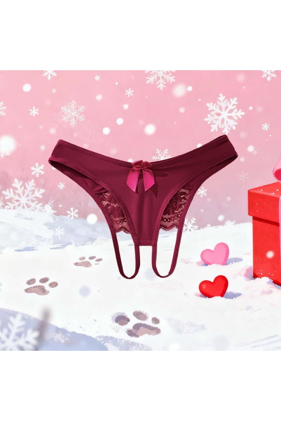 Cotton Bikini Underwear Women Panties Hipster Panties Sexy Underwear Briefs Red Lace Cotton Womens Underwear