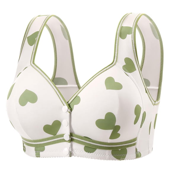 Blmnix Cotton Bras Bras for Women No Underwire Racerback Bras Bralettes Green Sports Bras for Women,36