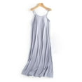 thumbnail image 1 of Blmnix Cotton Nightgowns Nightgowns for Women Soft Cotton Chemises Moomoo Nightgowns Sleep Shirt Blue Sleeveless Below-the-Knee Square Neckline Ladies Nightgowns,L, 1 of 7
