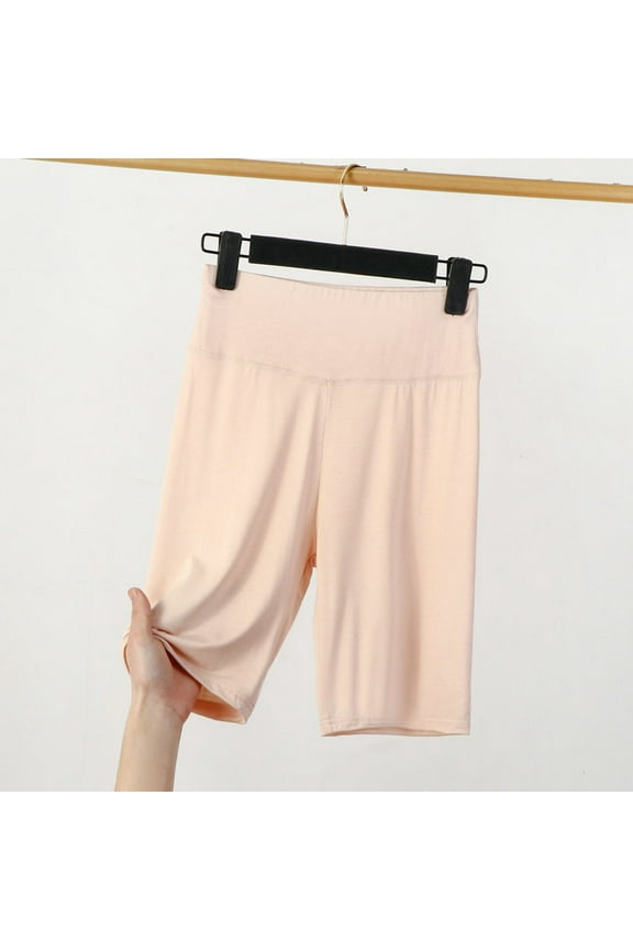 Cotton Shorts Summer Shorts for Women Plus Size Sliding Shorts Short High Elastic Beige Beach Shorts for Women,XXXXXL