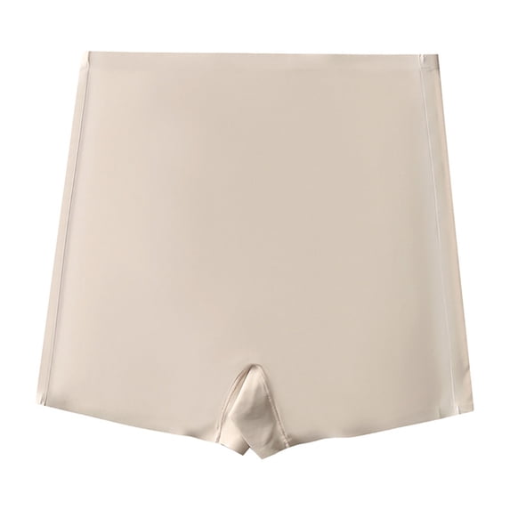 Blmnix Cotton Underwear Panties for Women High Waisted Seamless Underwear Boyshort Boxer Beige Womens Cotton Underwear