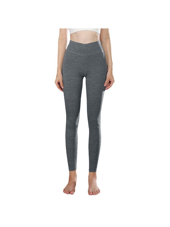 Cotton Yoga Pants Womens Pants Casual Chinos Leggings Pants Gray Slim-Leg Cropped High Stretchy Work Pants for Women,XXL
