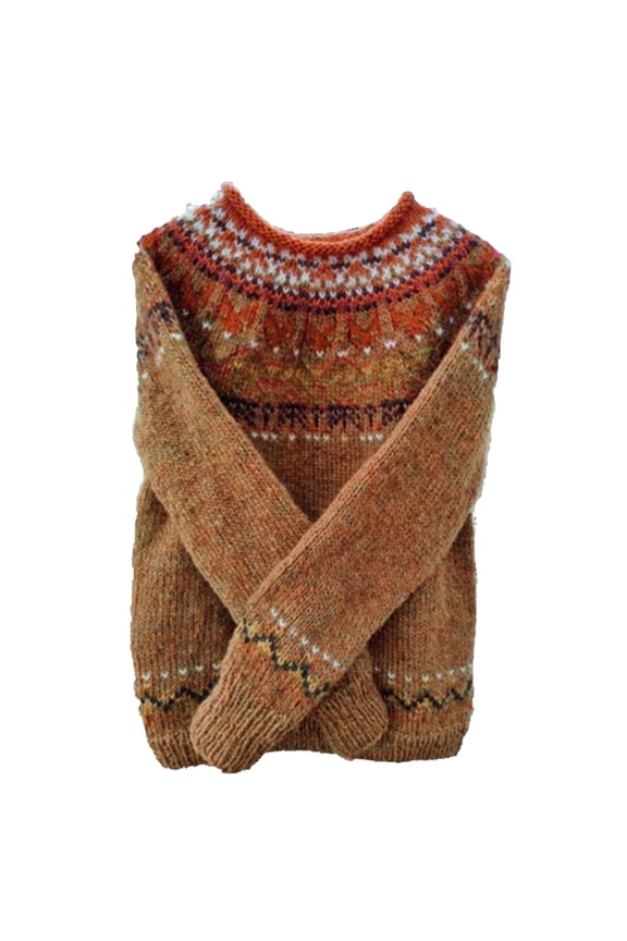 Cozy Sweaters for Women Pullover Crew Neck Chunky Christmas Sweaters Long Sleeve Fall Winter Cloting