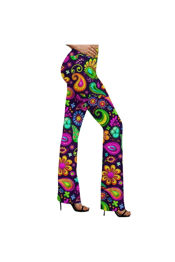 Flat Front High Waisted Pants for Women Boho Pants Flare Pants Jeans Slim Bootcut Long Green High Warm Pants for Women,XL