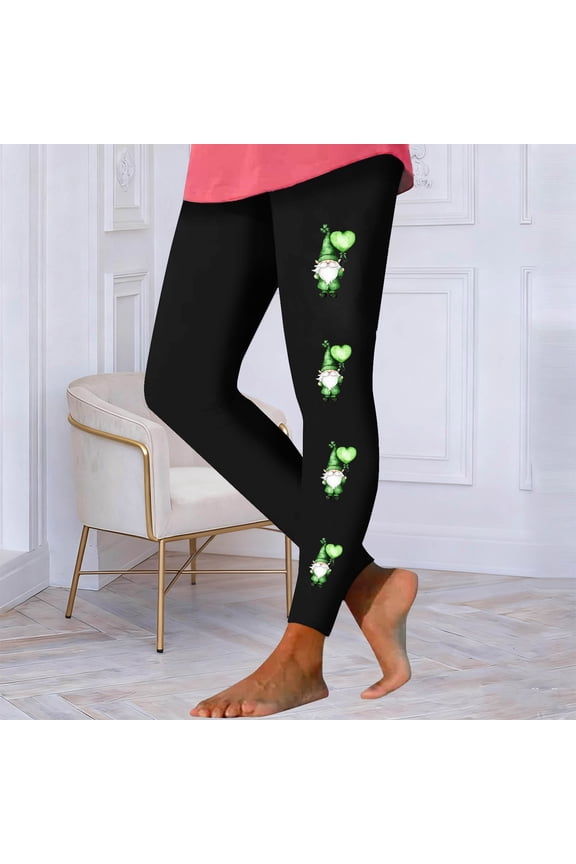 Flat Front Women's Pants Plus Size Tight Leggings Pajamas Slim-Leg Green Full Heated Pants for Women,S