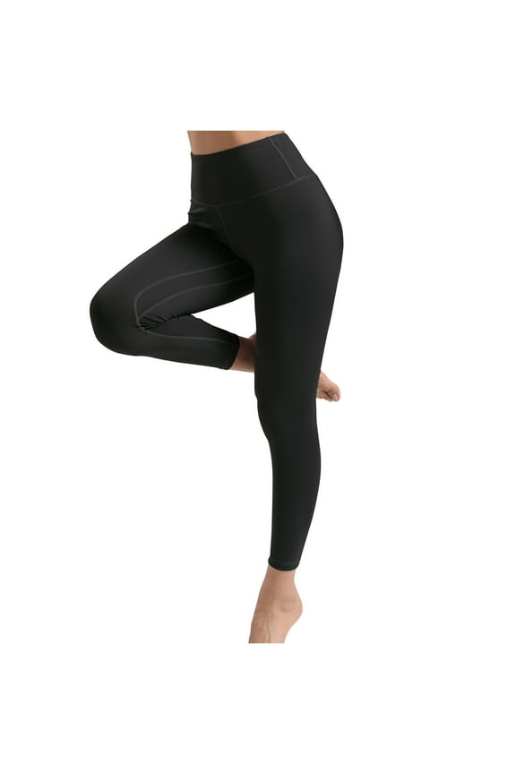 Flat Front Womens Pants Leggings Cotton Yoga Pants Leggings Ankle High Black Slim-Leg Womens Pants Trendy,L