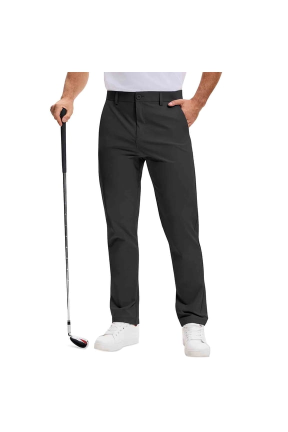 Golf Pants Men's Pants Dress Pants Low Waisted Chinos Modern Fit Jeans Black Long Slim Straight Mens Summer Pants,L
