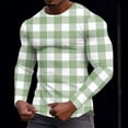 thumbnail image 1 of Blmnix Graphic Tees T shirts for Men Big And Tall Muscle Cotton T Shirts T shirts Green Crew Neck Long Sleeve Plain Tshirts for Men,XXL, 1 of 5