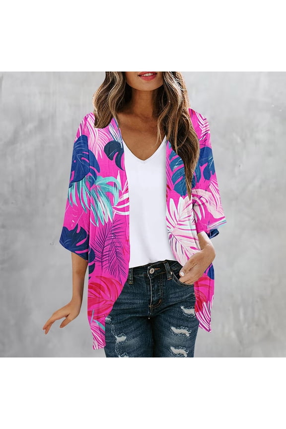 High-Low Jacket for Women Plus Size Adaptable Lightweight Cardigans Convertible Coats Mid-Length Short Sleeve Jackets for Women Trendy