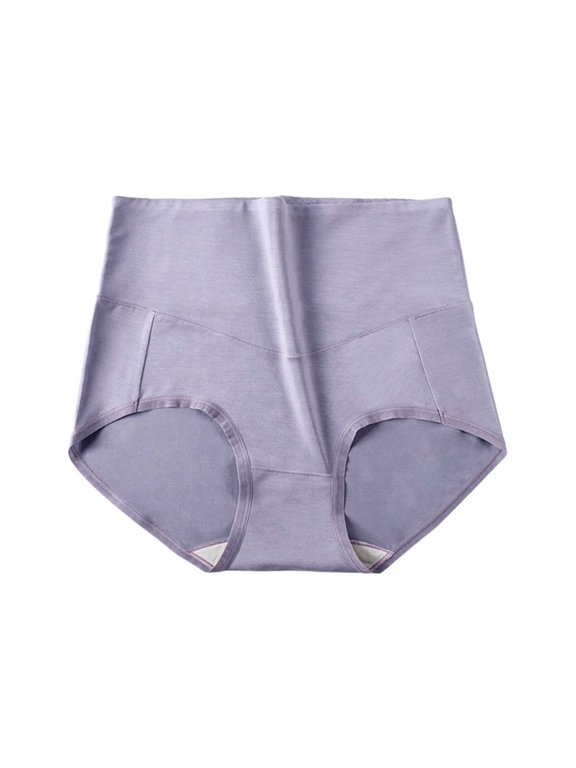 High Waisted Panties for Women Seamless Underwear Briefs Panty Purple Ventilated Pull-On Active Fit Patch Breathable Underwear for Women,XL