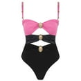 thumbnail image 1 of Blmnix High Waisted Swimsuits Swimsuit Women Tummy Control One Piece Swimsuits Sweetheart Womens Swimsuits Tankini,S, 1 of 3