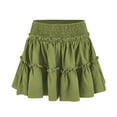 thumbnail image 1 of Blmnix High Waisted Women's Skirts Tiered A Line Nightgown Mini Red Glitter Skirts for Women,L, 1 of 6