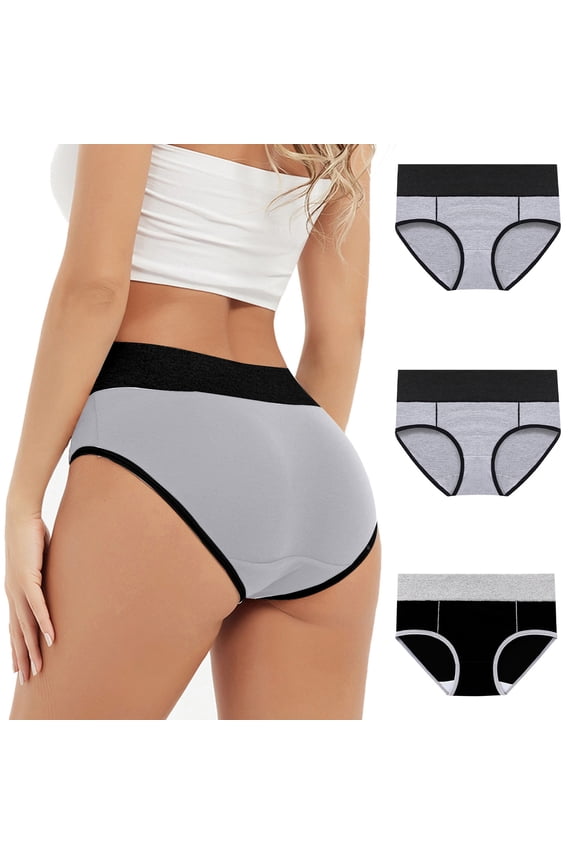 High Waisted Women’s Underwear Seamless Cotton Underwear Period Panties Panties Embossed Black Womens Boxers