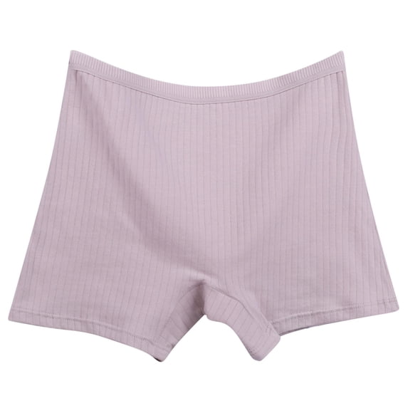 Blmnix High Waisted Womens Panties Cotton Boyshort Plus Size Panty Embossed Gray Womens Boxer Briefs