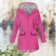 thumbnail image 1 of Blmnix Hiking Jacket Women Jacket Women Workout Windbreaker Waterproof Drawstring Jacket Pink Long Sleeve with Hood Winter Coats for Women, 1 of 5