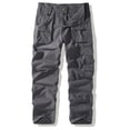 thumbnail image 1 of Blmnix Hiking Pants Men's Pants Low Rise Baggy Cargo Carpenter Pants Bottoms Gray Long Straight-Leg Men's Casual Pants,XS, 1 of 7