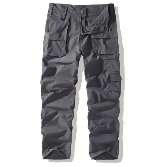 Blmnix Hiking Pants Men's Pants Low Rise Baggy Cargo Carpenter Pants Bottoms Gray Long Straight-Leg Men's Casual Pants,XS