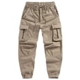 thumbnail image 1 of Blmnix Hiking Pants Pants for Men Cargo Low Rise Fishing Pants Baggy Leggings Yellow Taper Cropped Summer Pants,S, 1 of 8