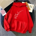 thumbnail image 1 of Blmnix Hoodie Women's Hoodies Cute Hoodie Red Casual Casual Blouses for Women Long Sleeve Hooded Tops, 1 of 5
