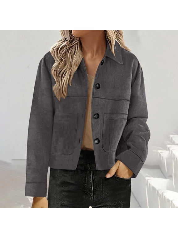 Jacket Gray Barn Winter Jackets Long Sleeve Plus Size Winter Cloting