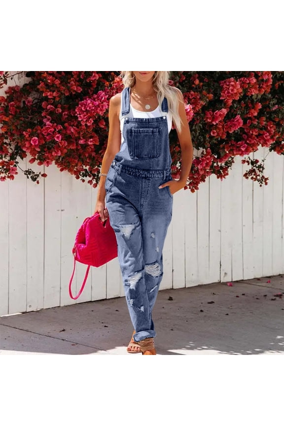 Ladies Pants Cargo Jumpsuits Jeans Leggings Full Straight Leg Blue High Waisted Slim Women's Hiking Pants,L