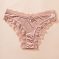 thumbnail image 1 of Blmnix Ladies Underwear Sexy Underwear Satin Panties Hipster Panties Underwear Pink Lace Womens Underwear Packs, 1 of 5