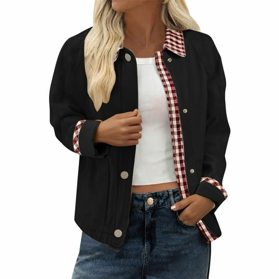 Blmnix Lightweight Jacket Black Barn Women's Fall Jackets Long Sleeve Oversized Winter Cloting