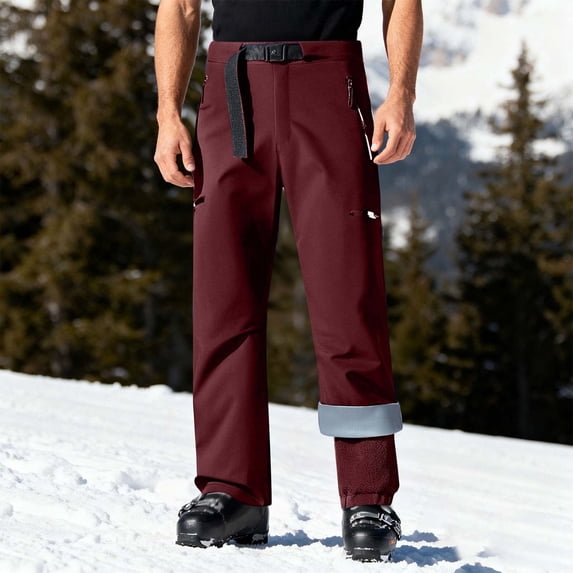 Blmnix Low Rise Men Pants Waterproof Pants Baggy Palazzo Rain Pants ...