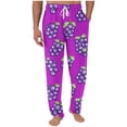 thumbnail image 1 of Blmnix Low Rise Mens Pants Pj Pants Palazzo Baggy Lounge Pants Jean Pink Long Straight-Leg Summer Pants,M, 1 of 5