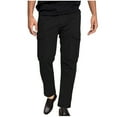 thumbnail image 1 of Blmnix Low Rise Pants for Men Carpenter Cargo Pants Work Pants Baggy Pant Black Cropped Straight-Leg Men's Casual Pants,L, 1 of 8