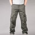 thumbnail image 1 of Blmnix Low Rise Pants for Men Pleated Baggy Carpenter Pants Cargo Work Pants Pants Straight-Leg Green Long Summer Pants for Men,M, 1 of 9