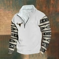 thumbnail image 1 of Blmnix Men Shirts Big And Tall Thermal Shirts Zip-Up Tshirt Long Sleeve Zip Mock Neck White Polo T Shirts for Men,XXL, 1 of 5