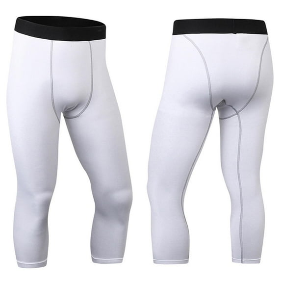Blmnix Mens Shorts Gym Shorts Workout Shorts Flat Front Short White Skinny Low Pull on Athletic Shorts for Men,L