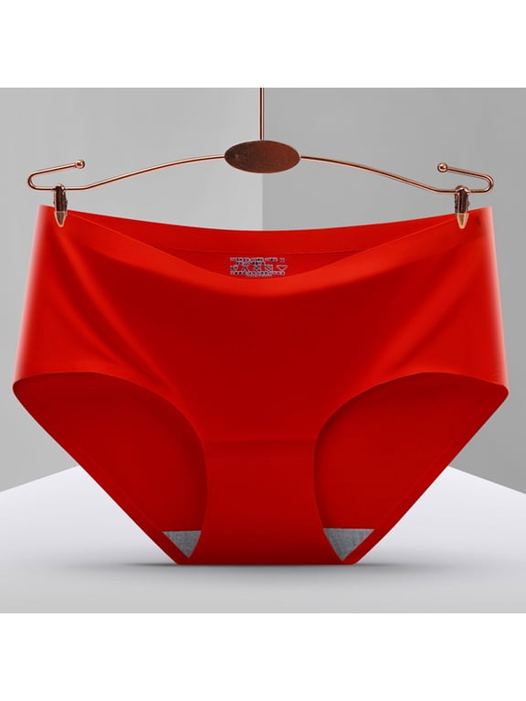 Moisture Wicking Panties for Women Breathable Seamless Underwear Hipster Panties G String Red Women Underwear Cotton