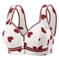 thumbnail image 1 of Blmnix No Underwire Women Bras Cotton Bras Racerback Bras Bralettes Red Comfortable Bras for Women,44, 1 of 8