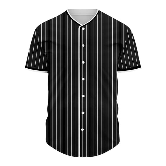 Blmnix Oversized Men Shirt Big And Tall Shirts Guide Baseball Shirt T Shirts Black Button Down Short Sleeve Jewel Neck Men's Athletic Shirts & Tees,M