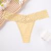 thumbnail image 1 of Blmnix Panties for Women Thong Lace Underwear Breathable Soft Yellow Panties, 1 of 8