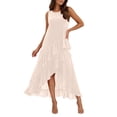 thumbnail image 1 of Blmnix Peplum Dresses for Women Flowy Dresses Tank Dress Elegant Under Dress Crew Neck Maxi Sleeveless Yellow Adaptable Women Summer Dresses S, 1 of 6